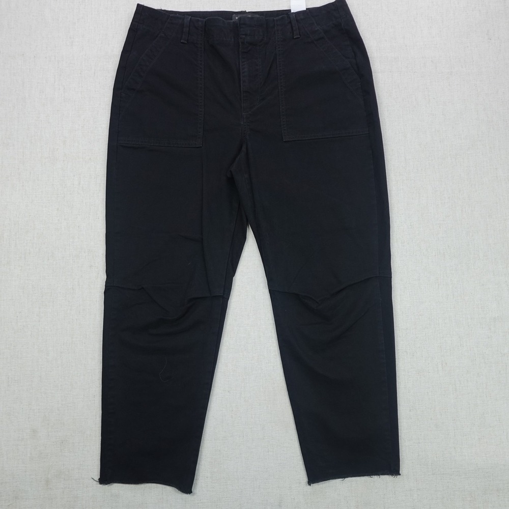 Banana Republic Pants Womens 12 Petite Girlfriend Chino Cropped Raw Hem Authenti